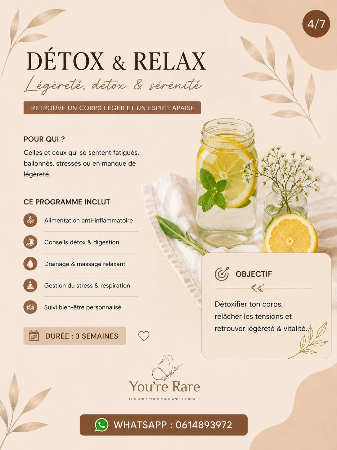 Programme Détox & Relax — Légèreté, détox & sérénité